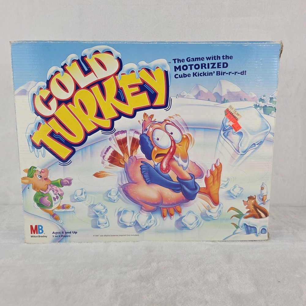 Vintage 1995 Milton Bradley Cold Turkey Motorized Game 100% Complete